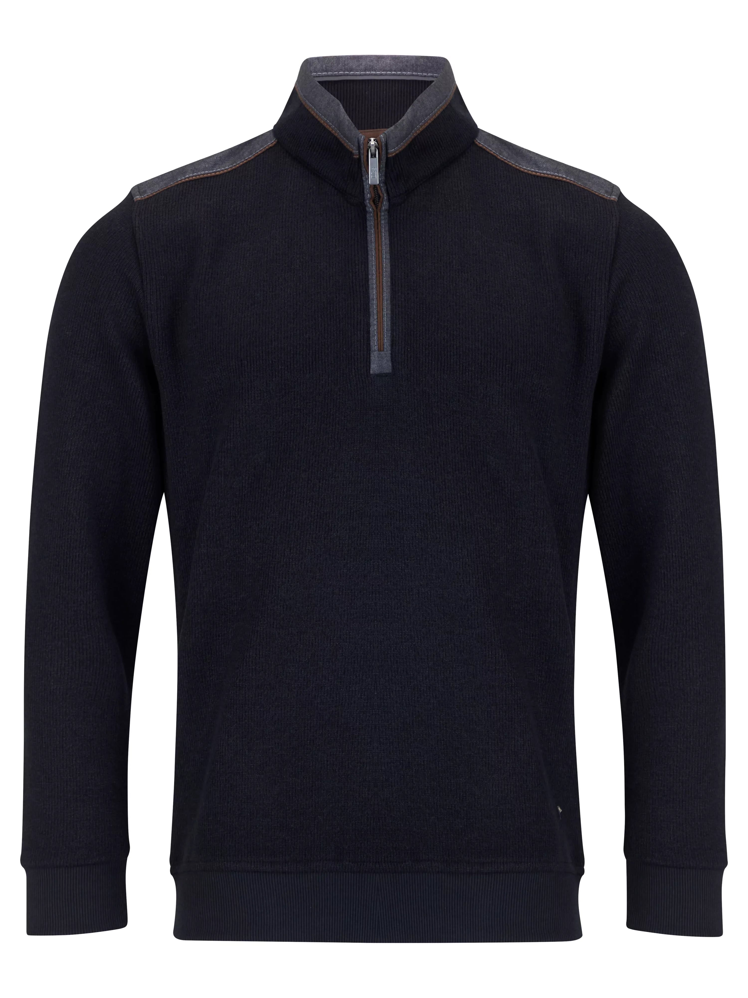 Black Quarter Zip Sweatshirt