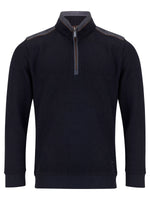 Load image into Gallery viewer, Black Quarter Zip Sweatshirt
