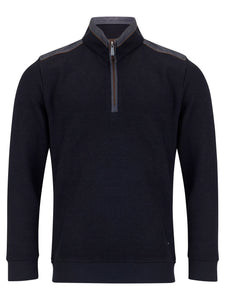 Black Quarter Zip Sweatshirt