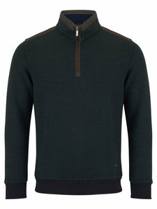 Green Quarter Zip Sweatshirt