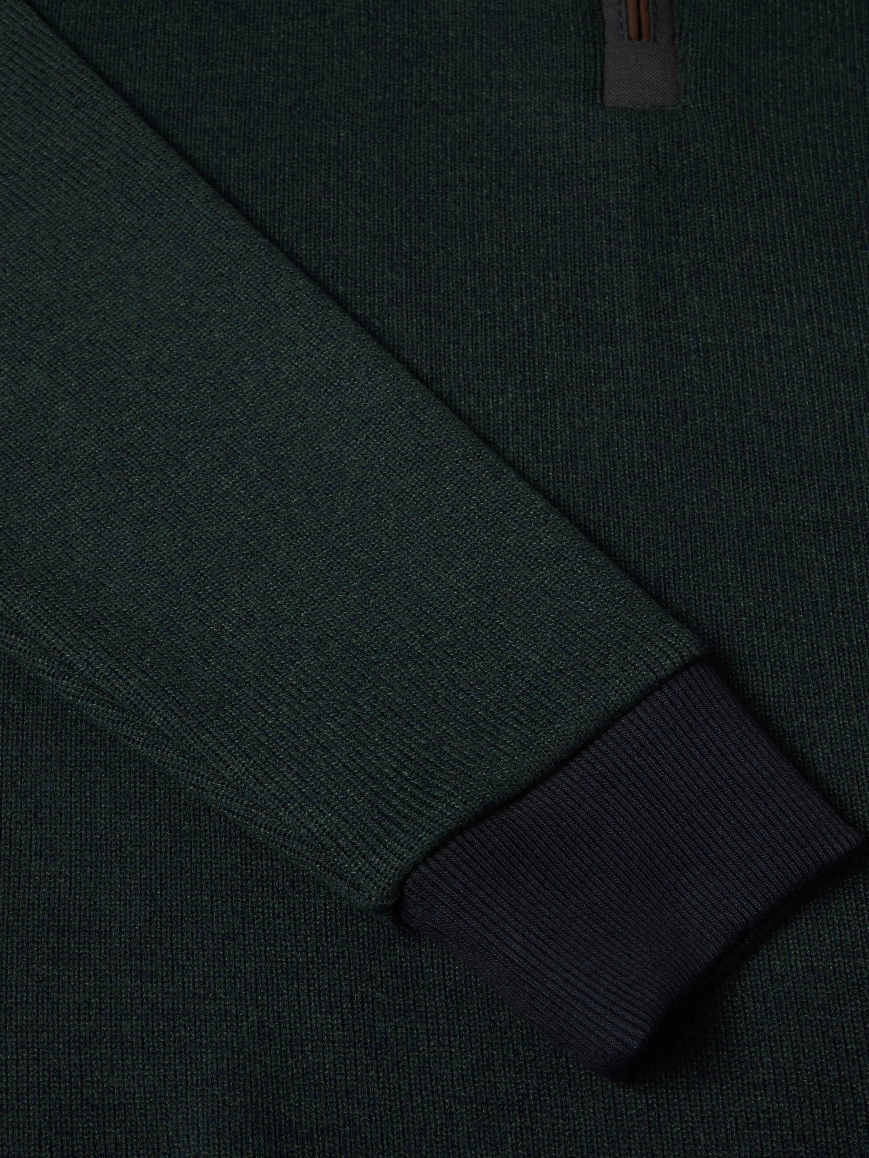 Green Quarter Zip Sweatshirt