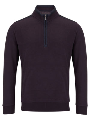Purple Half Zip Sweatshirt