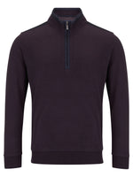 Load image into Gallery viewer, Purple Half Zip Sweatshirt
