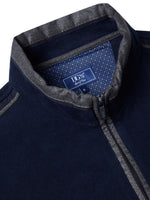 Load image into Gallery viewer, Navy Half Zip Sweatshirt
