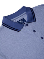 Load image into Gallery viewer, Blue Contrast Trim Polo Shirt
