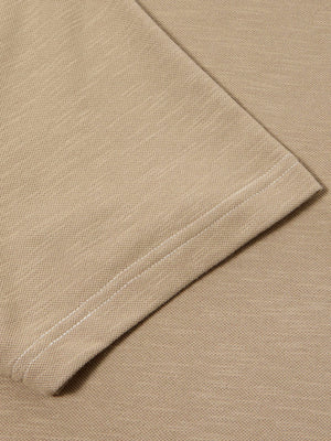 Tan Casual Polo Shirt