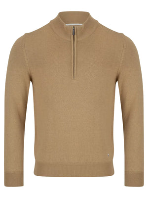 Sand Quarter Zip Sweatshirt