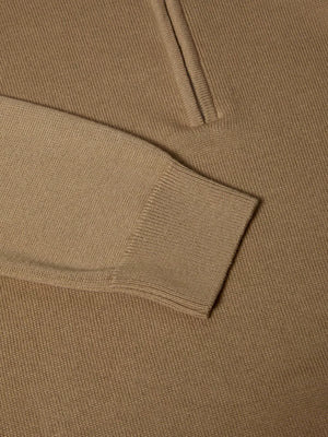 Sand Quarter Zip Sweatshirt
