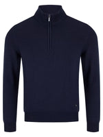 Load image into Gallery viewer, Navy Quarter Zip Sweatshirt
