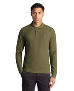 Load image into Gallery viewer, Khaki Long Sleeve Polo Shirt
