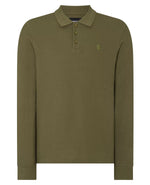 Load image into Gallery viewer, Khaki Long Sleeve Polo Shirt
