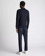 Load image into Gallery viewer, Navy Long Sleeve Polo Shirt
