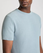 Load image into Gallery viewer, Blue Waffle Knit T-Shirt
