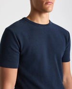 Load image into Gallery viewer, Navy Waffle Knit T-Shirt
