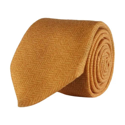 Yellow Herringbone Tie
