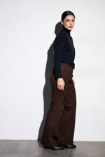 Load image into Gallery viewer, Chocolate Knit Suit Trousers
