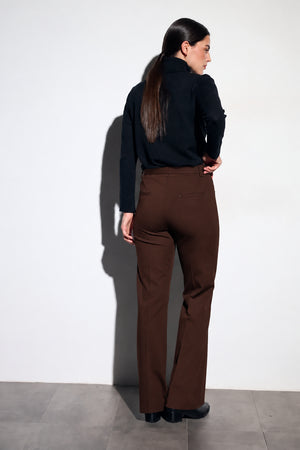 Chocolate Knit Suit Trousers