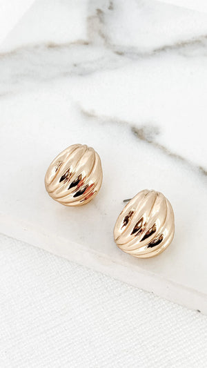Gold Teardrop Earrings