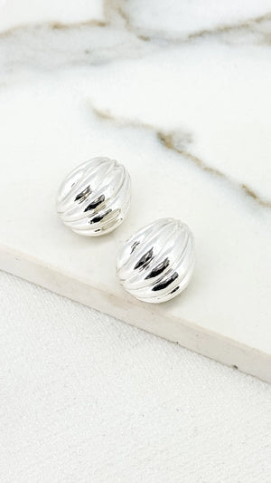 Silver Teardrop Earrings