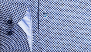 Giordano Modern Fit Pearl Print Shirt Blue