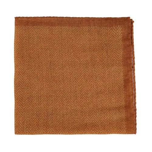 Yellow Wool Pocket Square
