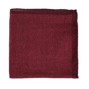Wine Wool Pocket Square