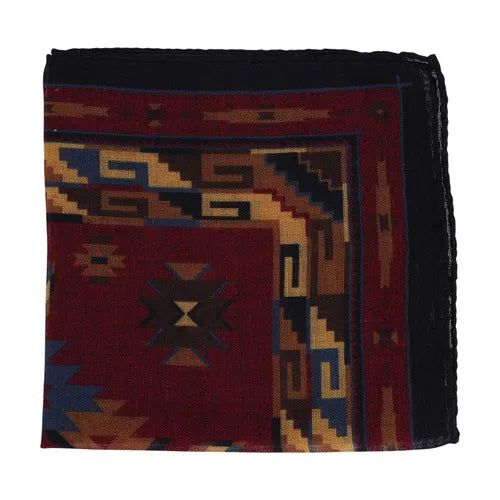 Wine Wool Pocket Square
