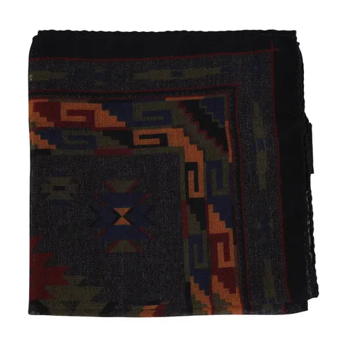 Grey Wool Pocket Square