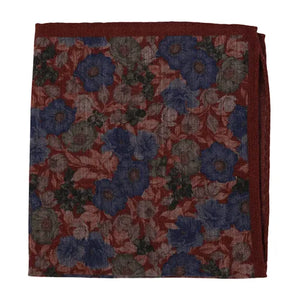 Rust Wool Pocket Square