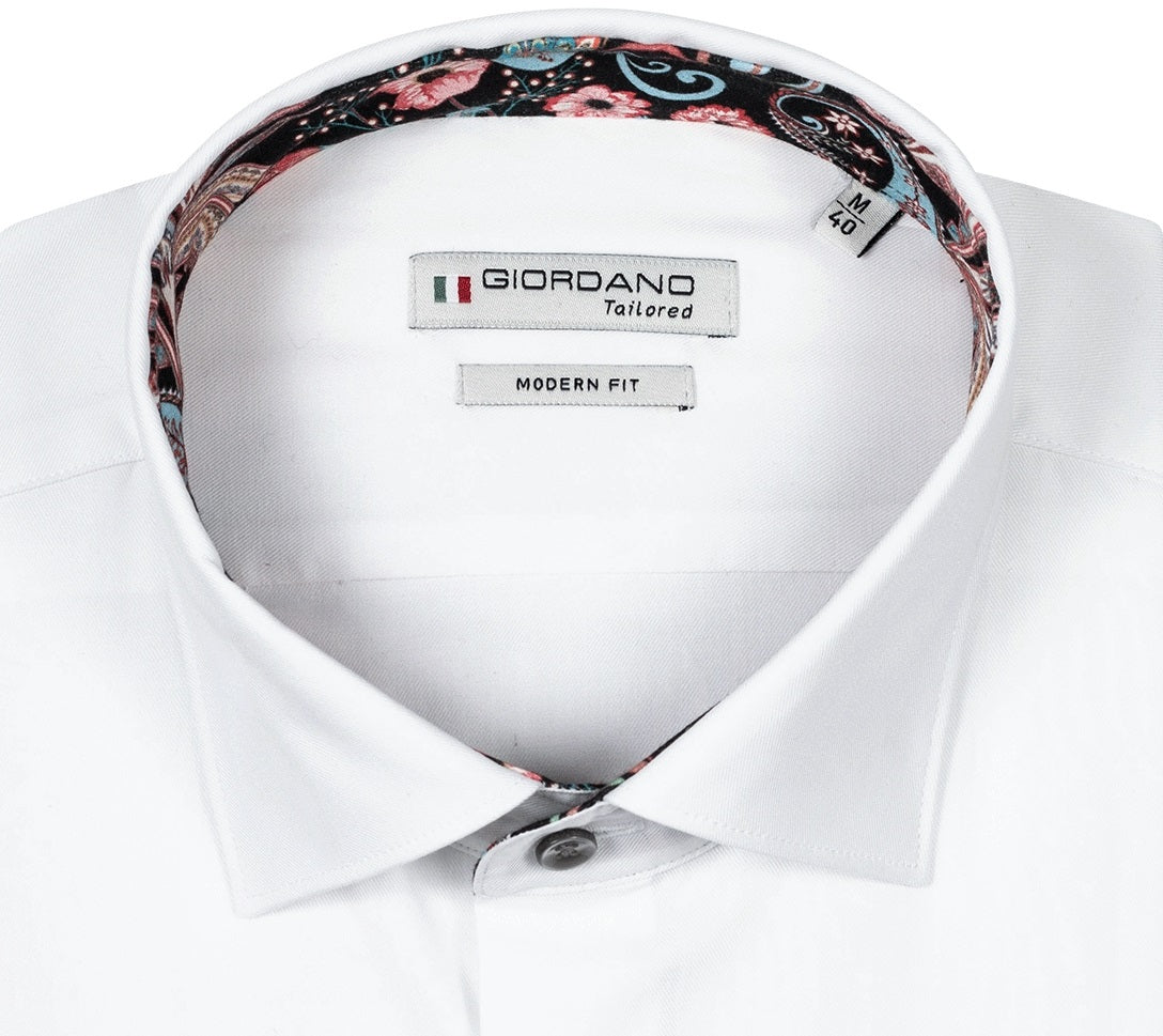 Giordano Modern Fit Fine Twill Shirt White