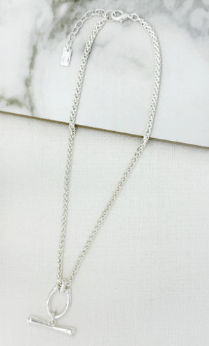 T-Bar Necklace - Silver