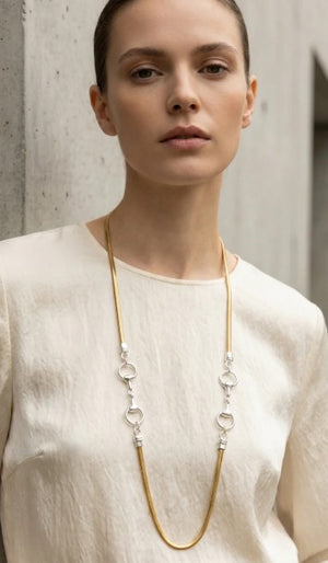 Long Snake Chain - Silver