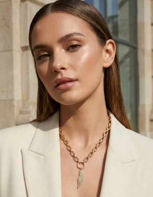Angel Wing Necklace - Gold