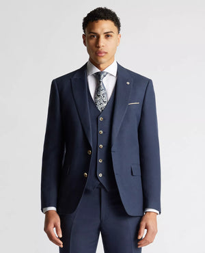 Navy Linen Jacket