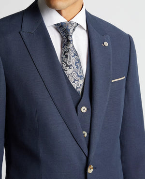 Navy Linen Jacket