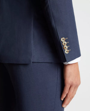 Navy Linen Jacket