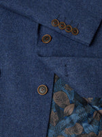 Load image into Gallery viewer, Blue Herringbone Jacket Regular Length
