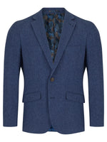 Load image into Gallery viewer, Blue Herringbone Jacket Regular Length
