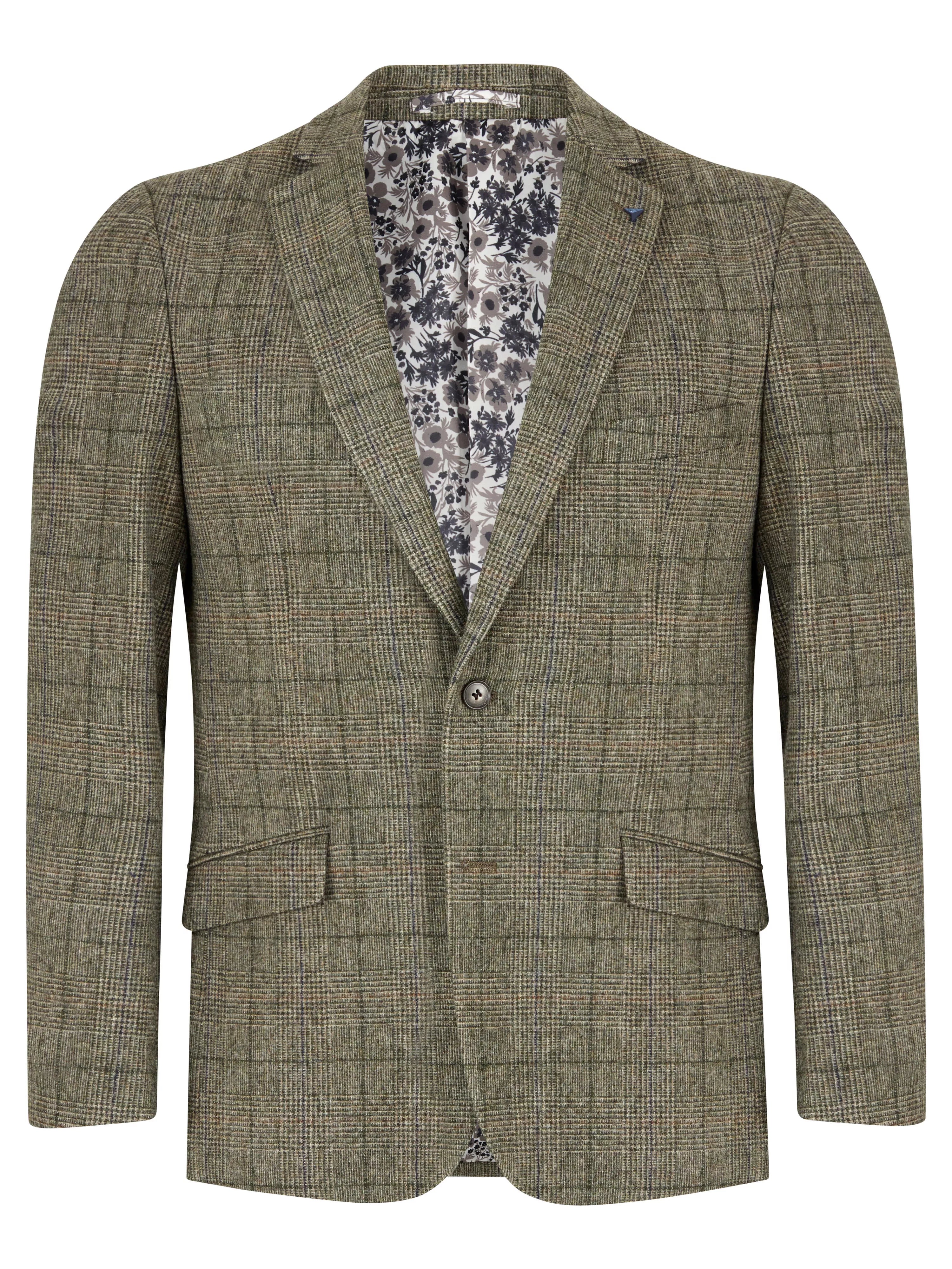 Green Check Jacket Regular Length