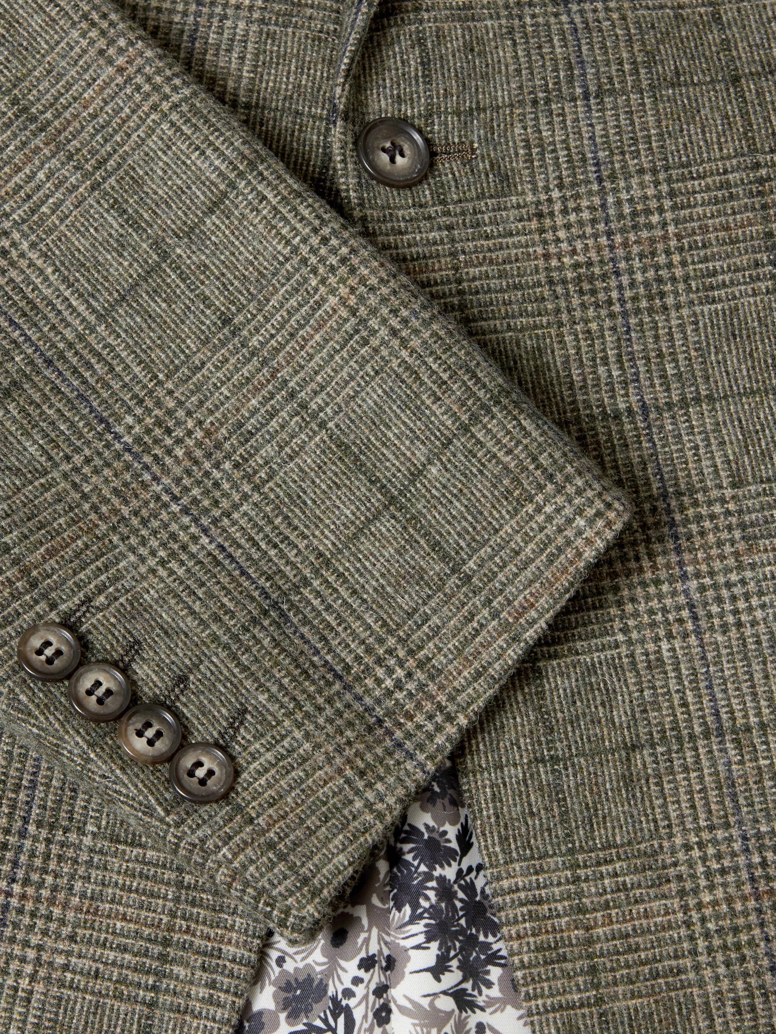 Green Check Jacket Regular Length