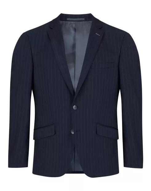 Navy Pinstripe Jacket Regular Length