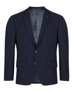 Load image into Gallery viewer, Navy Pinstripe Jacket Regular Length
