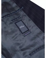 Load image into Gallery viewer, Navy Pinstripe Jacket Regular Length
