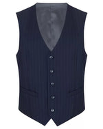 Load image into Gallery viewer, Navy Pinstripe Suit Waistcoat
