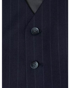 Navy Pinstripe Suit Waistcoat