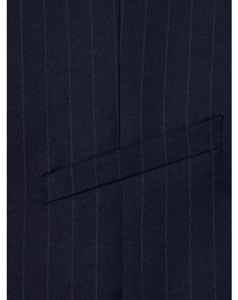Navy Pinstripe Suit Waistcoat