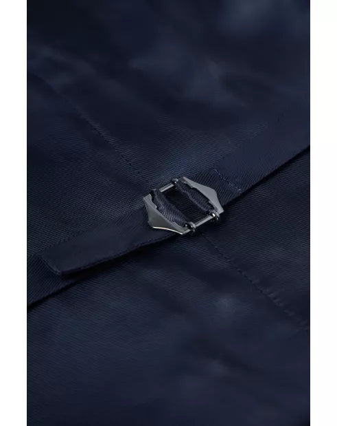 Navy Pinstripe Suit Waistcoat