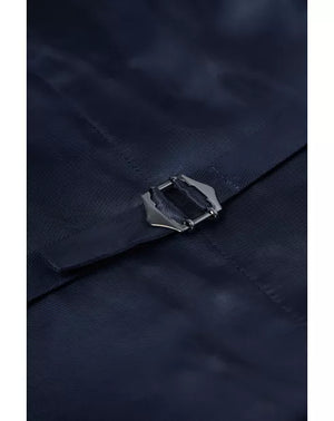 Navy Pinstripe Suit Waistcoat