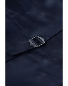 Navy Pinstripe Suit Waistcoat