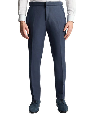 Navy Linen Trousers
